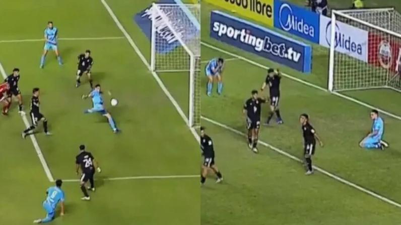 Kevin Silva perde gol inacreditável pela Sul-Americana.