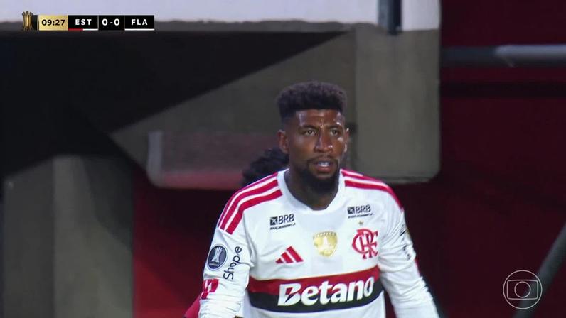 Estudiantes x Flamengo — Foto: Reprodução