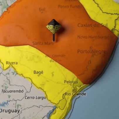 INMET renova alerta de temporais em Porto Alegre e interior do RS