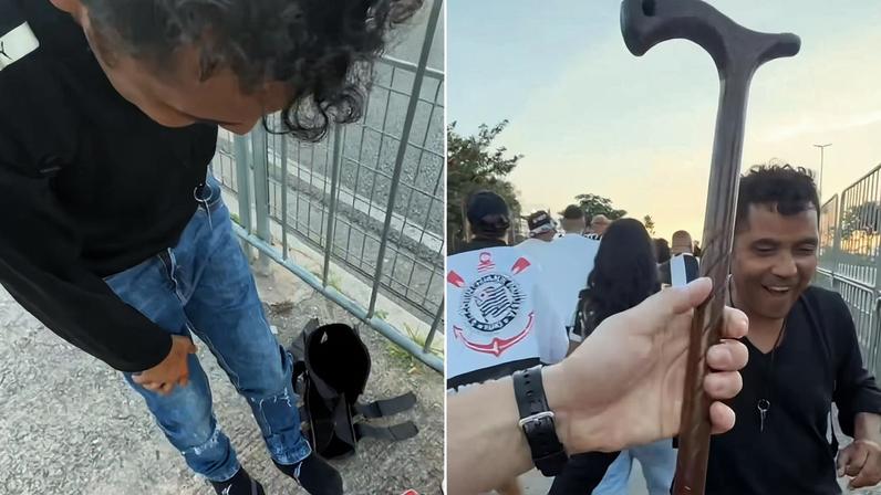 Homem com lesão no pé é curado após oração em jogo do Corinthians