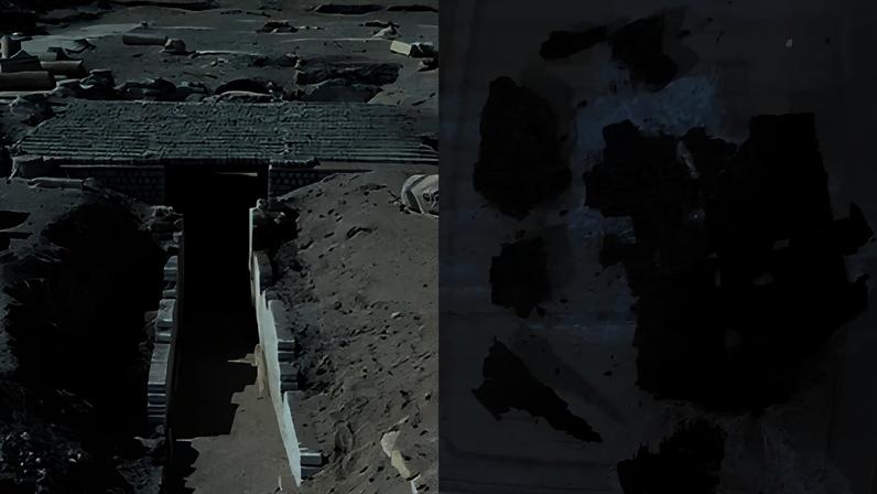 Fotografia da "Ilíada" de Homero dentro de uma múmia da época romana.