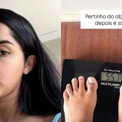 Ary Mirelle mostra balança e revela segredo para perder peso após a gravidez