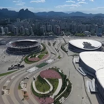 Incêndio atinge Velódromo do Parque Olímpico, na Barra, RJ