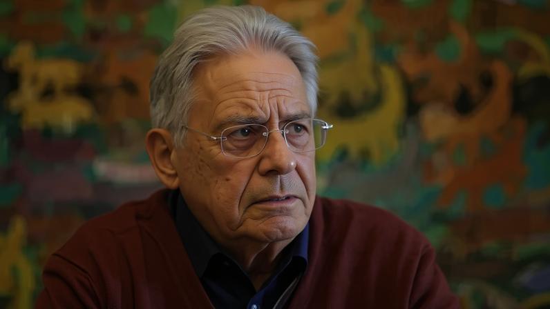 Retrato do ex-presidente da República, Fernando Henrique Cardoso durante entrevista em sua residência na capital paulista.