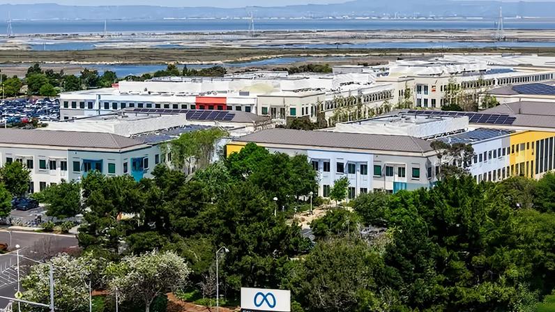 Meta headquarters in Menlo Park, California.