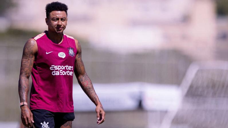 Jesse Lingard em treino do Corinthians no CT Joaquim Grava — Foto: Rodrigo Coca/Agência Corinthians