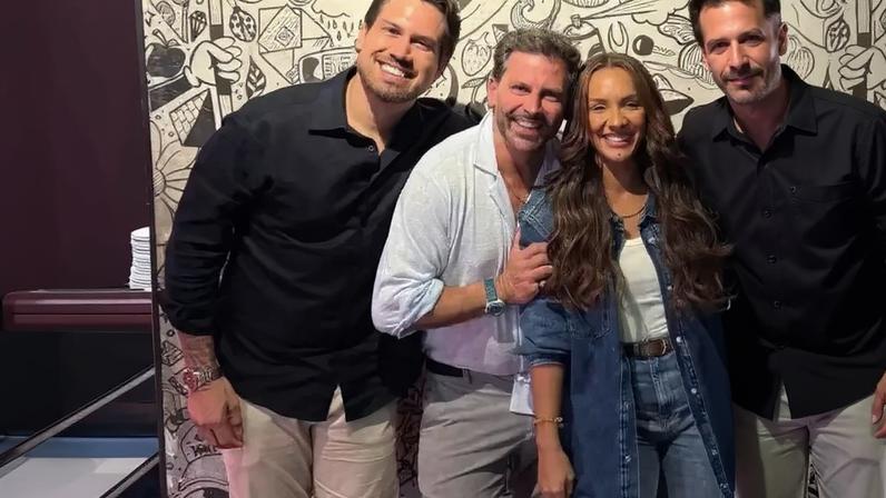 'Eu quero saber esse negócio dos beijos': Henri Castelli, do 'BBB 26', reencontra ex-participantes e cobra beijos de Maxiane.