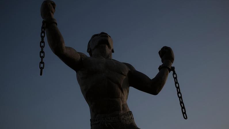 The Emancipation Statue in Bridgetown, Barbados was crafted in 1985, 19 years after the island gained full independence from Britain.