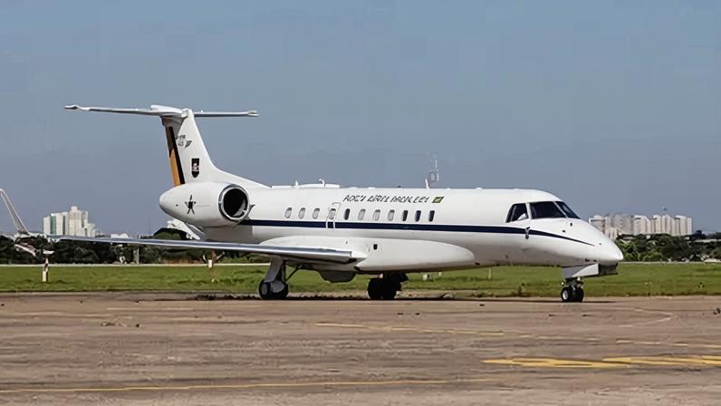 Jato da FAB (Força Aérea Brasileira) usado no transporte de autoridades