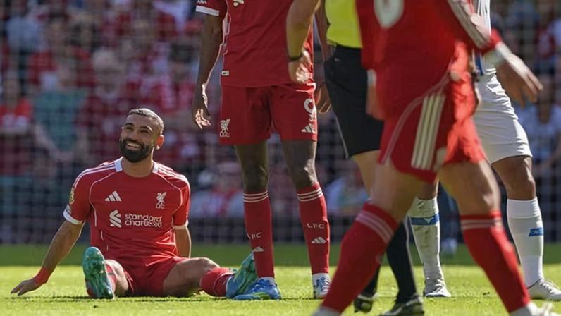 Mohamed Salah smiled ruefully after collapsing to the ground clutching his leg, and waved what appeared to be a goodbye to fans against Crystal Palace.