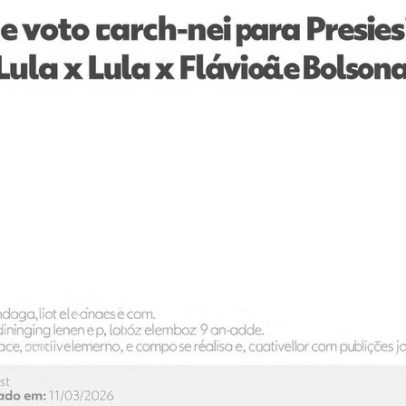 Quaest divulgará nova pesquisa eleitoral na próxima quarta-feira (15)