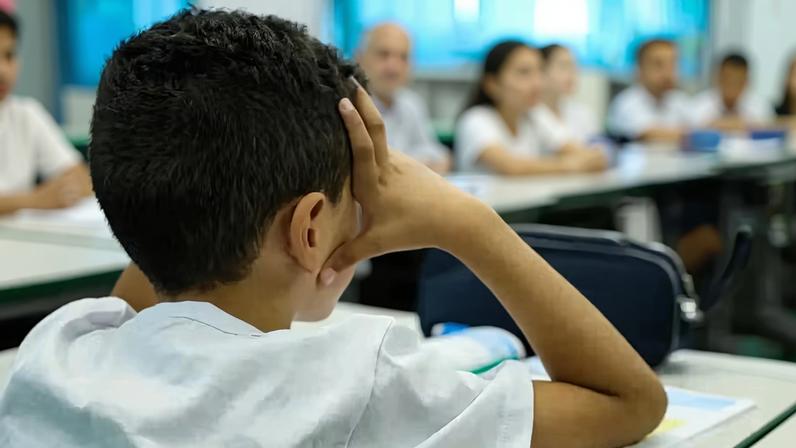 Criança estudando — Foto: Tomaz Silva/Agência Brasil