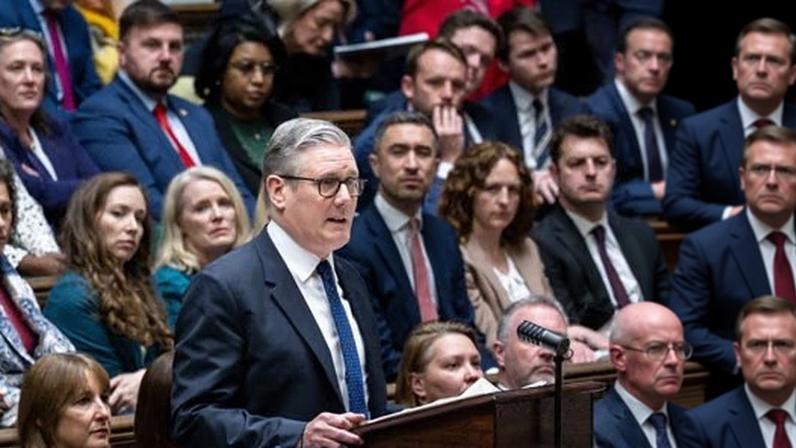 Keir Starmer addresses the House of Commons on Monday.