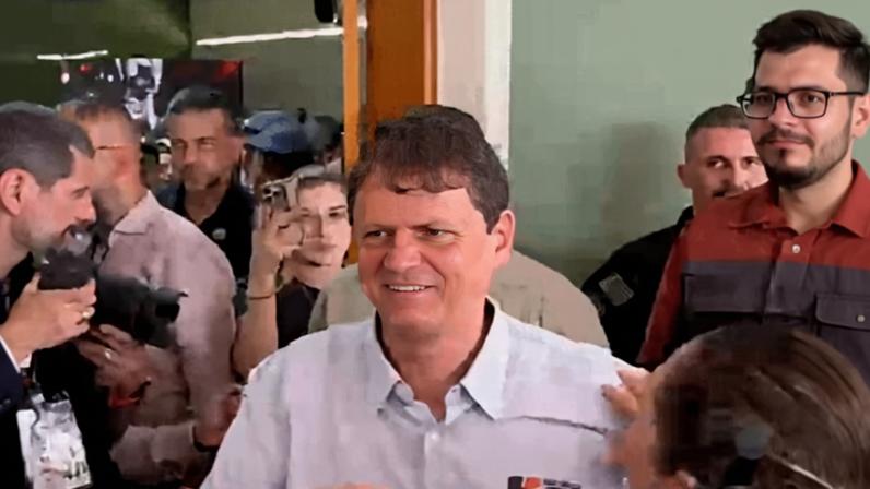28.abr.2026 - Tarcísio de Freitas (Republicanos) visitou a Agrishow, em Ribeirão Preto (SP)