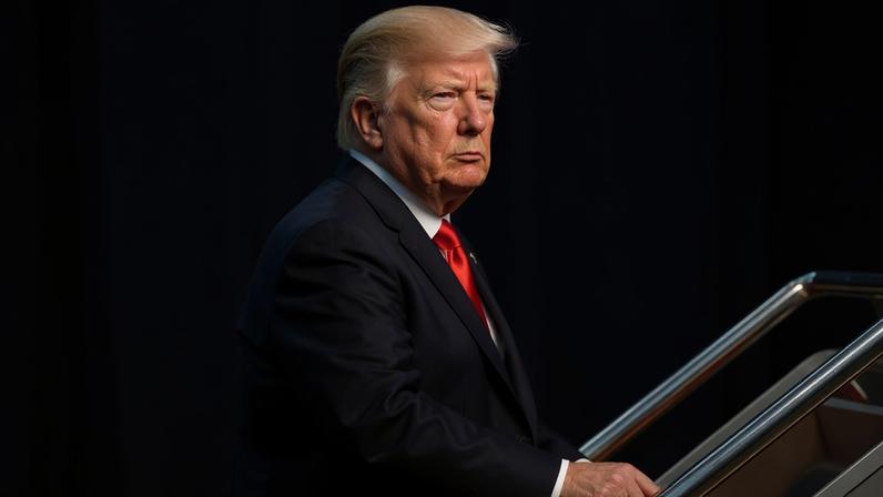 Donald Trump boards Air Force One