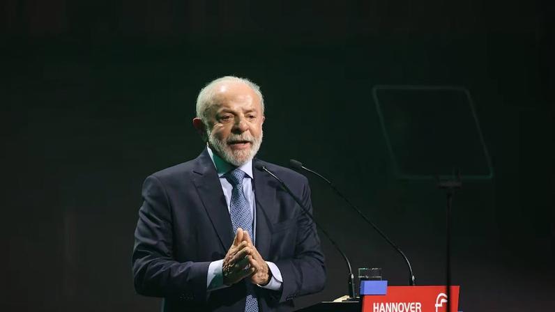 Lula discursa na abertura da Feira de Hannover