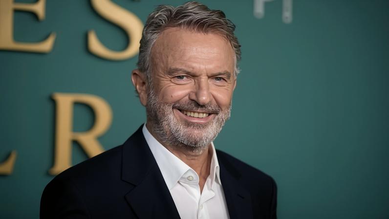 Sam Neill in Los Angeles in 2024. The actor has announced he is now cancer-free after undergoing CAR T-cell therapy, a treatment he sought after chemo stopped working.