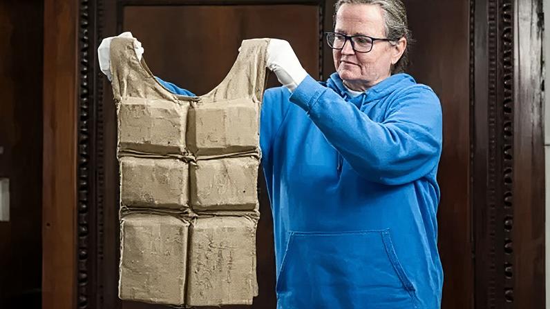 A life jacket worn by Titanic survivor Laura Mabel Francatelli is the only one of its kind to ever to be sold at auction