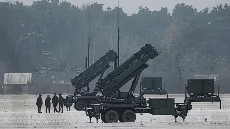 Patriot missile launchers acquired from the US deployed in Warsaw, 6 February, 2023