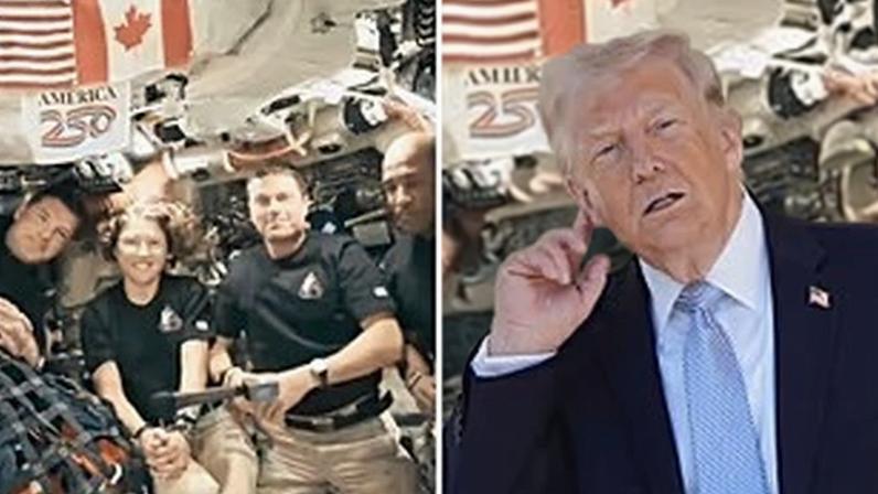 Embarrassing moment as Artemis II astronauts give Trump the silent treatment