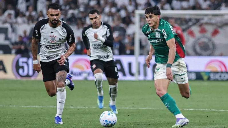 Corinthians x Palmeiras. (Foto: Everton Okubo/Agencia F8/Folhapress)
