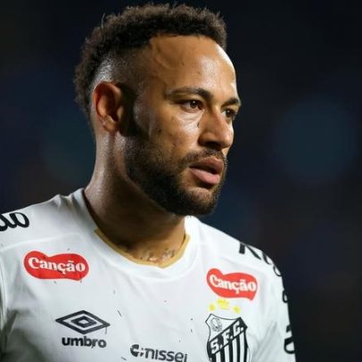 Neymar discute com torcedores do Santos após empate na Sul-Americana