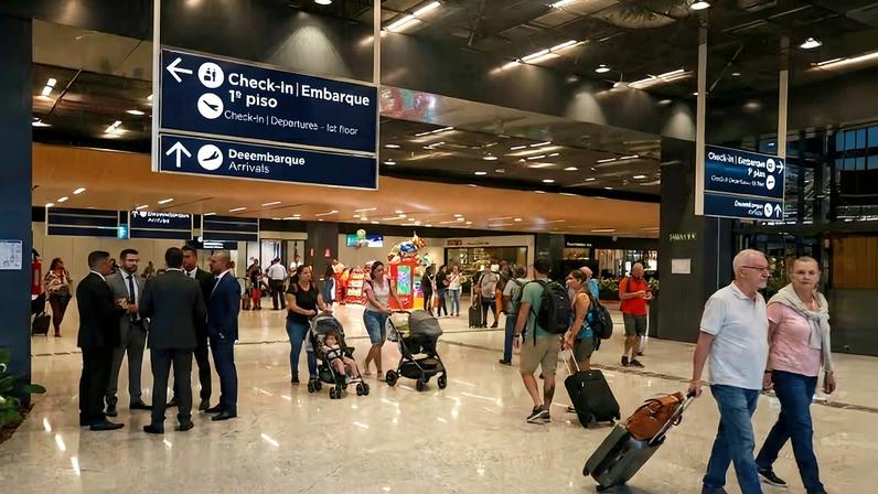 Principais rotas aéreas continuam concentradas no eixo Sul–Sudeste