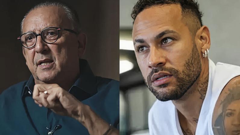 Galvão Bueno e Neymar
