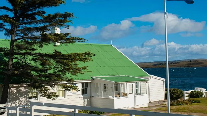 The legislative offices in Stanley, the capital of the Falkland Islands.