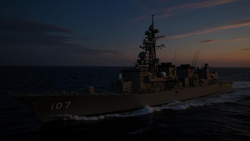 Destróier japonês JS Ikazuchi — Foto: Wikimedia Commons