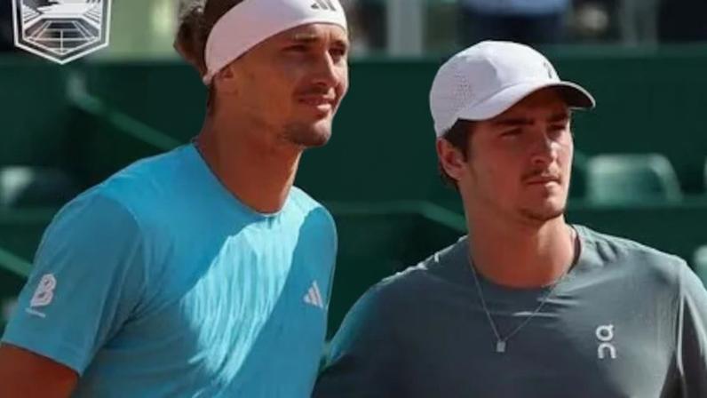 Alexander Zverev e João Fonseca se enfrentaram pelas quartas de final do Masters de Monte Carlo.