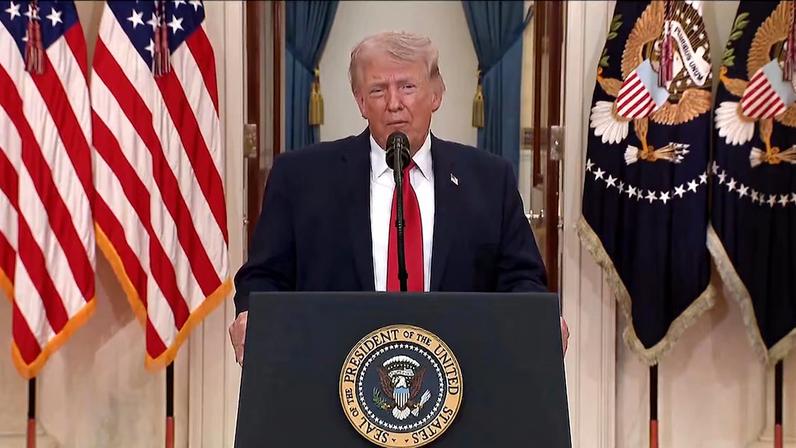 Trump discursando