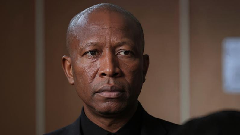 Julius Malema showed little emotion as he received news of the sentence