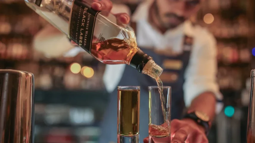 Garrafa do Johnny Walker Black Label, uma das marcas da Diageo