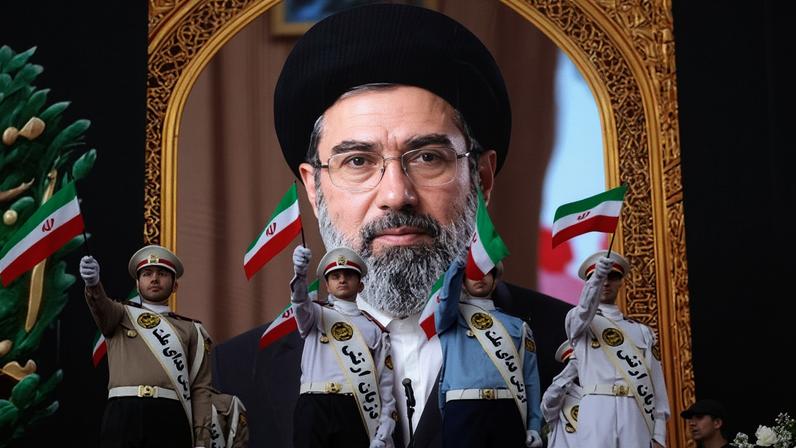Iranians rally in Tehran to show support for the country’s supreme leader, Mojtaba Khamenei.