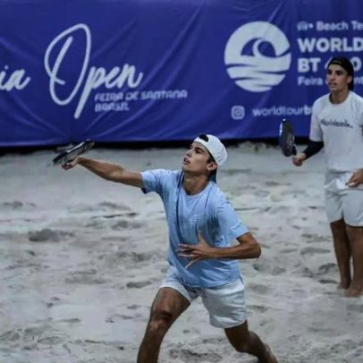 Brasileiros disputam título no dia final do Bahia Open de Beach Tennis