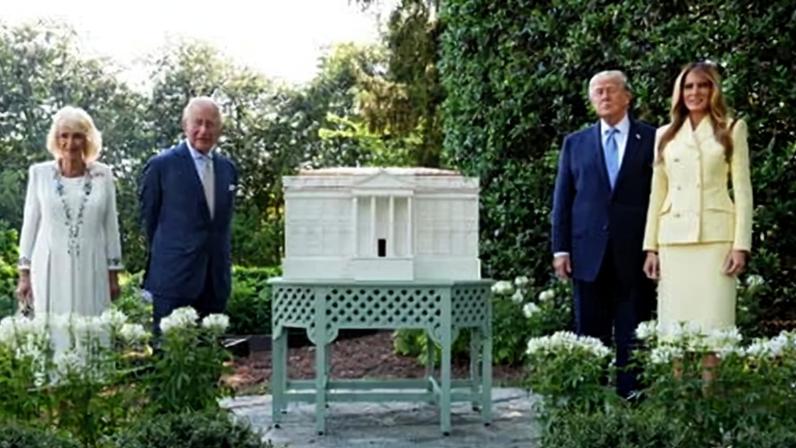 Left to right: Queen Camilla, King Charles, Donald Trump and Melania Trump. Charles is said to be skilled at broaching environmental subjects in diplomatic ways.