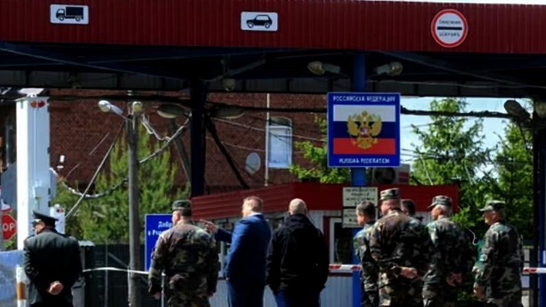 Lithuanian side of the Sudargas border crossing point with Russia. Prosecutors have charged 13 people over attempted murder plots in Lithuania allegedly ordered by Russian intelligence.
