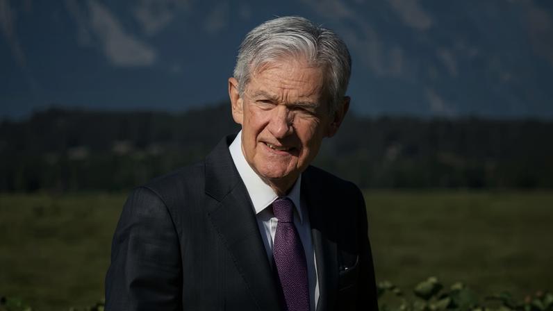 Presidente do Fed, Jerome Powell, durante o simpósio de Jackson Hole