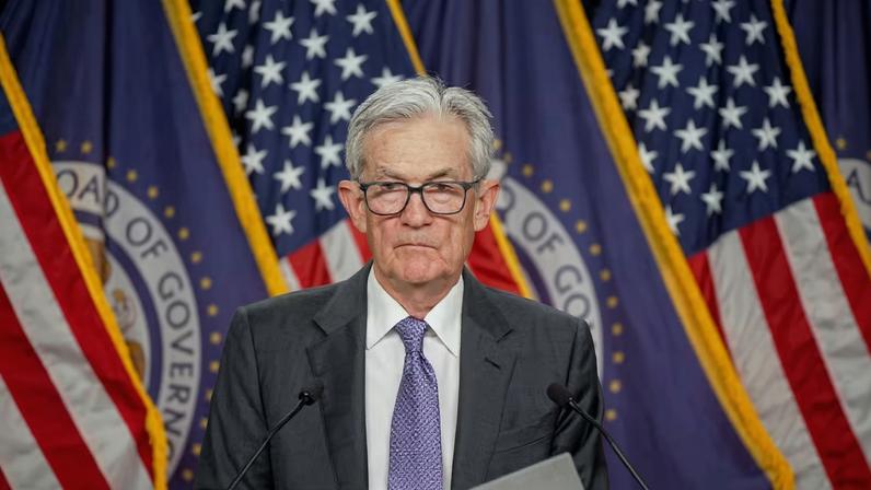 Jerome Powell, presidente do Federal Reserve — Foto: Al Drago/Bloomberg