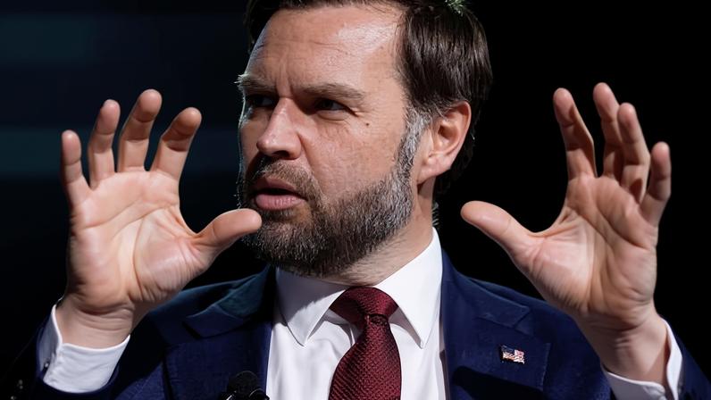 JD Vance gives a speech in Athens, Georgia, 14 April 2026.