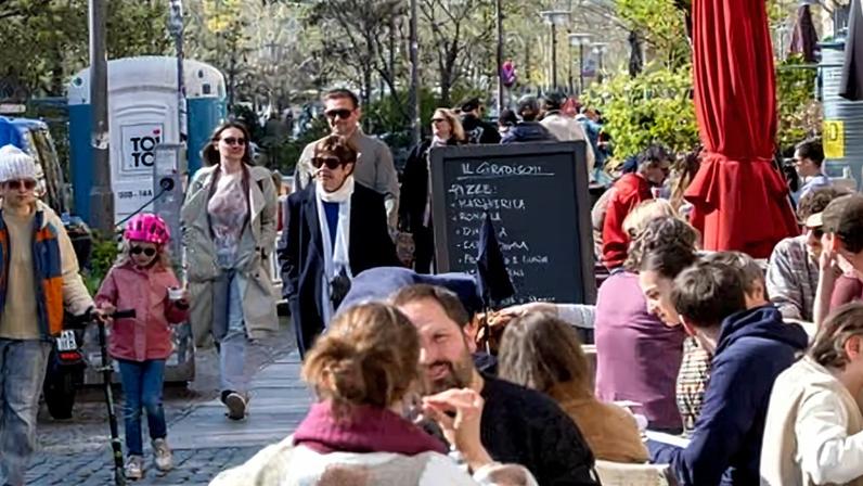 Oderberger Straße, Berlin, April 2026. German government reforms would scrap tax rules that disincentivise both parents working.