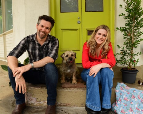 Patrick Brammall and Harriet Dyer, the stars and creators of Australian comedy TV series Colin from Accounts.