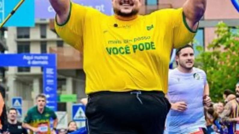 Julio Mamute concluiu corrida de 10km em Portugal.