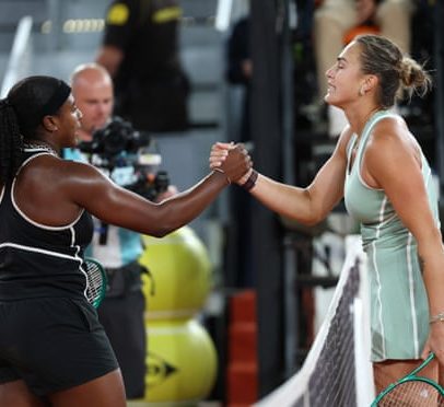 Sabalenka cai no Madrid Open ante 30ª cabeça de chave Baptiste