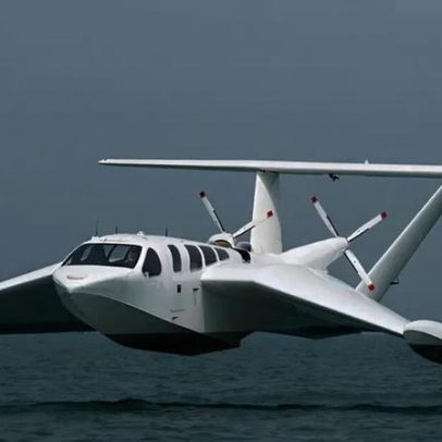 Veículo desliza sobre a água a 185 km/h em testes de empresa de Singapura