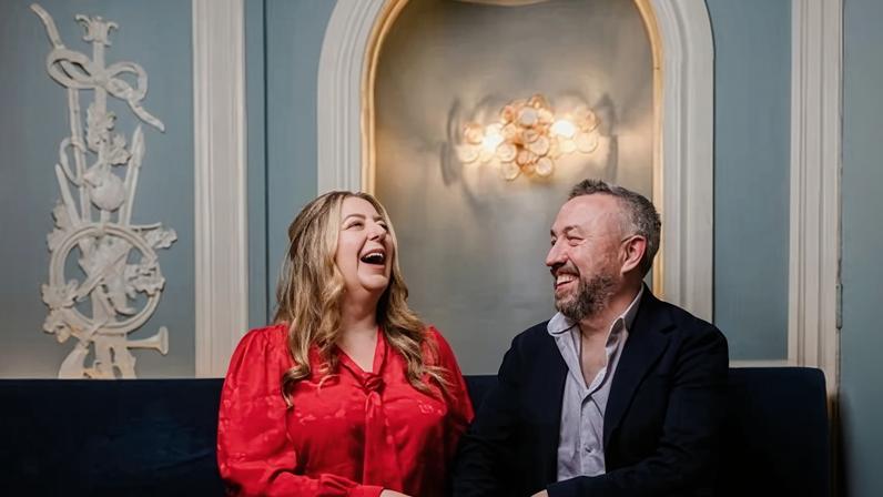 ‘I always felt I’d win a second time’: Richard Davies and his wife Faye at Sopwell House in Hertfordshire.