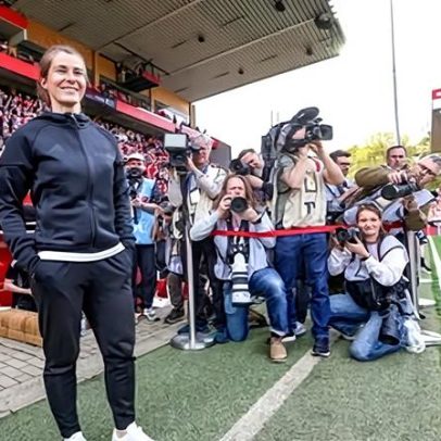 Marie-Louise Eta, estrela do Union Berlin, quebra barreira na Bundesliga