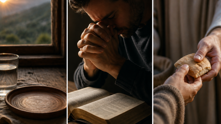 Estudo analisa Jejum, Oração e esmola como disciplinas espirituais clássicas