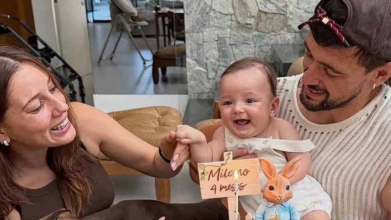 Bebê de Arrascaeta completa quatro meses e emociona torcida do Flamengo